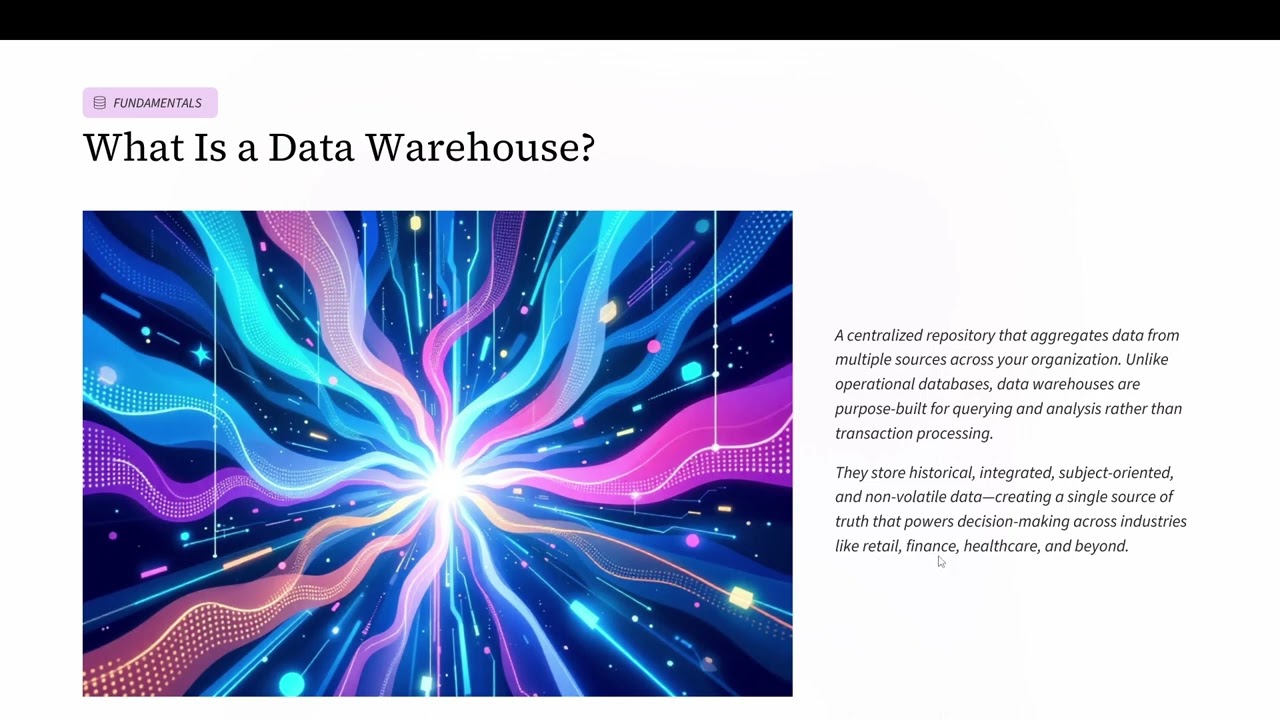 8. Introduction to Data Warehouse