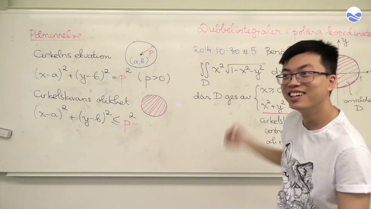Crash course i Flervariabelanalys VT20 (2 av 15): Polära koordinater och dubbelintegraler