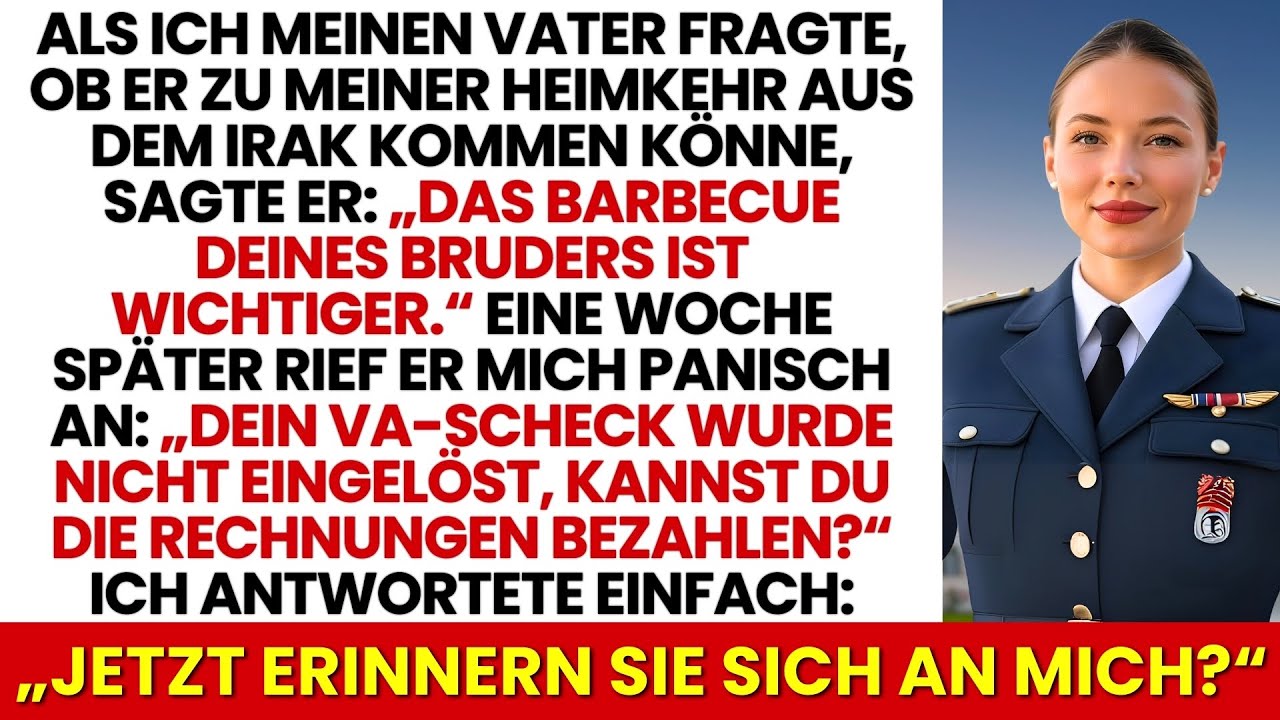 Mein Vater hat meine Rückkehr aus dem Irak verpasst. Eine Woche später rief er mich panisch an