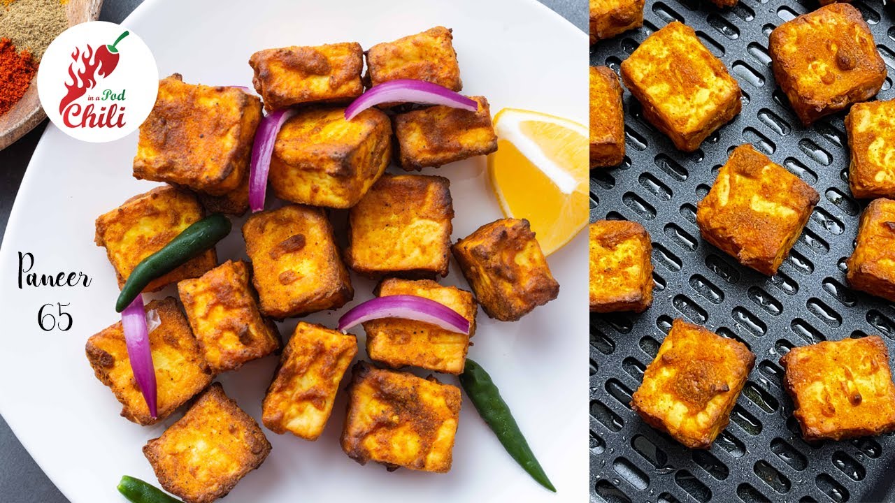 Air Fried Crispy Paneer 65 | Easy Indian Air fryer recipes | ASMR Cooking