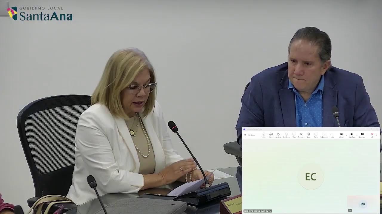 Sesión Ordinaria N°89-Concejo Municipal de Santa Ana