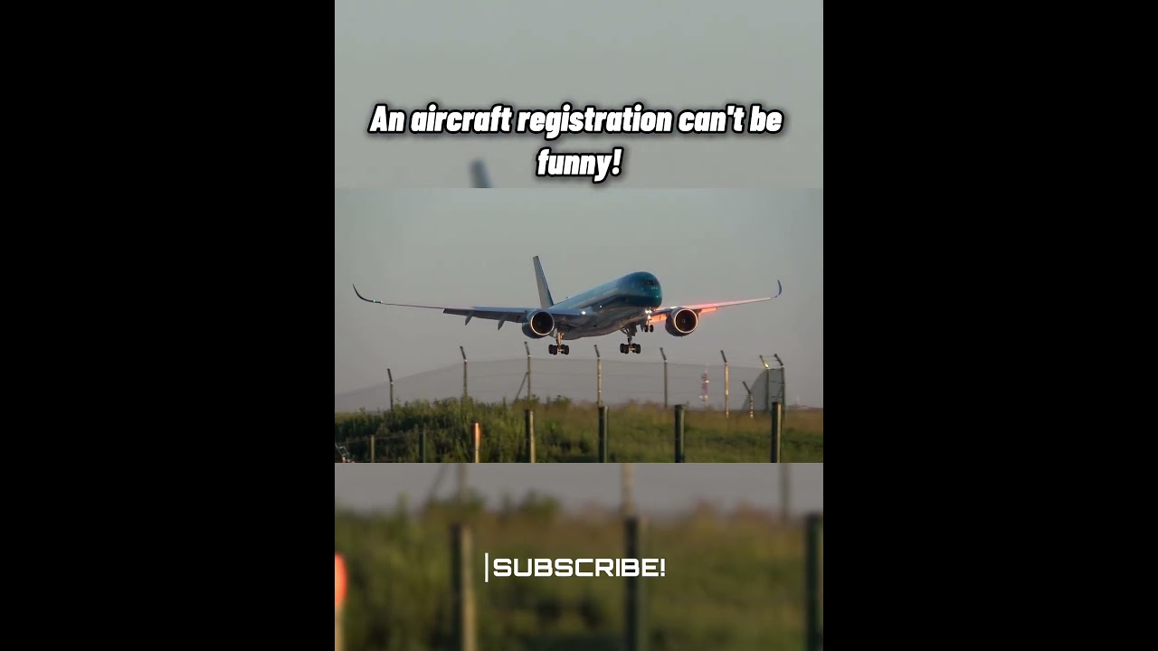 An aircraft registration can't be funny #aviation #avgeek #registration #funny