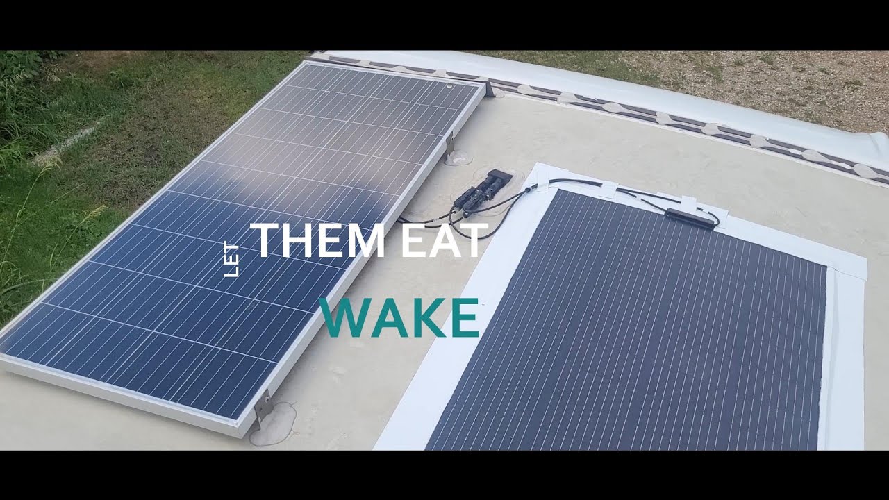 FLEXIBLE 200W SOLAR PANEL INSTALL ON RV