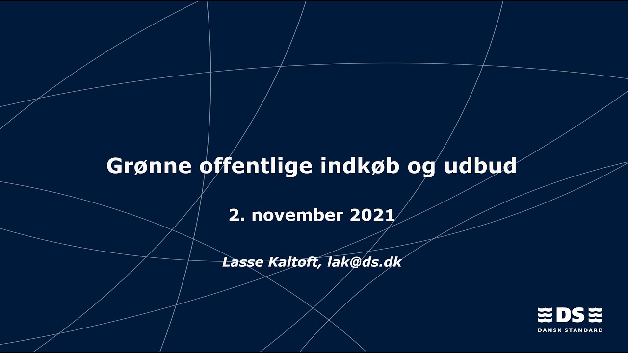 Webinar - Sådan gør du udbud og indkøb grønnere