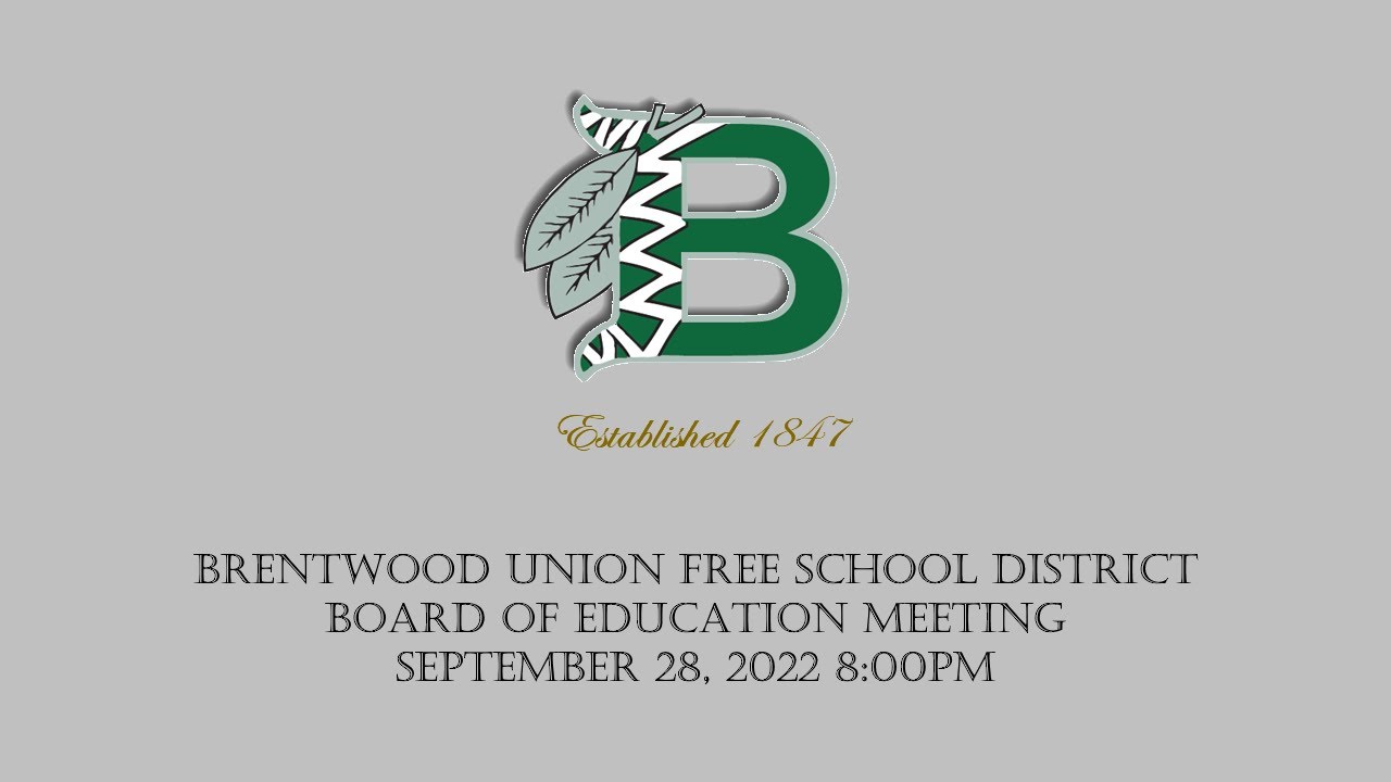 Board of Education Meeting September 28, 2022
