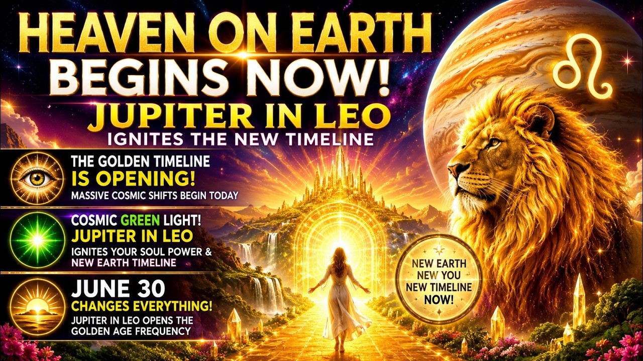 🌈 Heaven on Earth Begins NOW! 🕉 The Golden Timeline Is Opening! Jupiter in Leo Ignites New Timeline