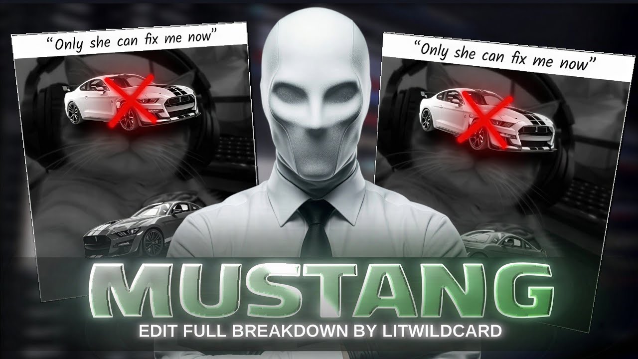 How I Made This Ford Mustang Edit | Well Breakdown