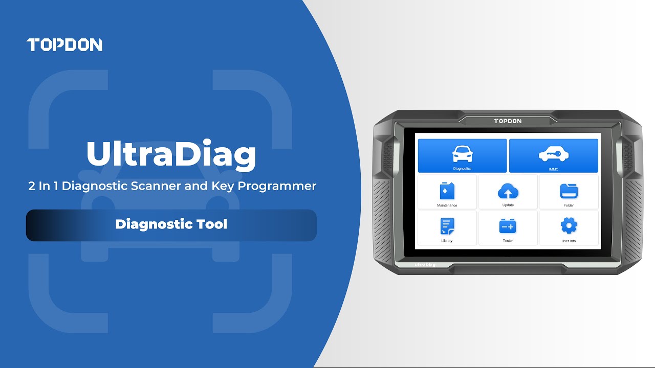 TOPDON UltraDiag | 2-in-1 Diagnostic Scanner And Key Programmer Tool
