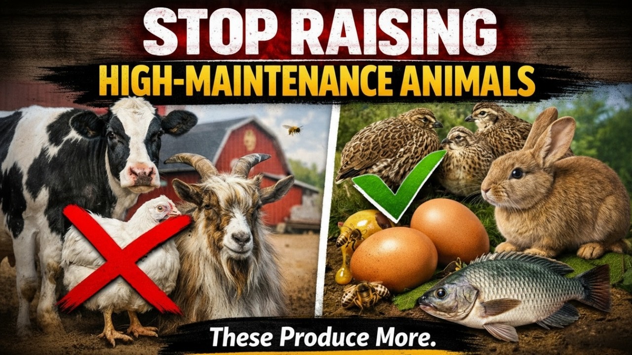 5 Low-Maintenance Animals That Outproduce High-Maintenance Ones (You're Raising the Wrong Ones)