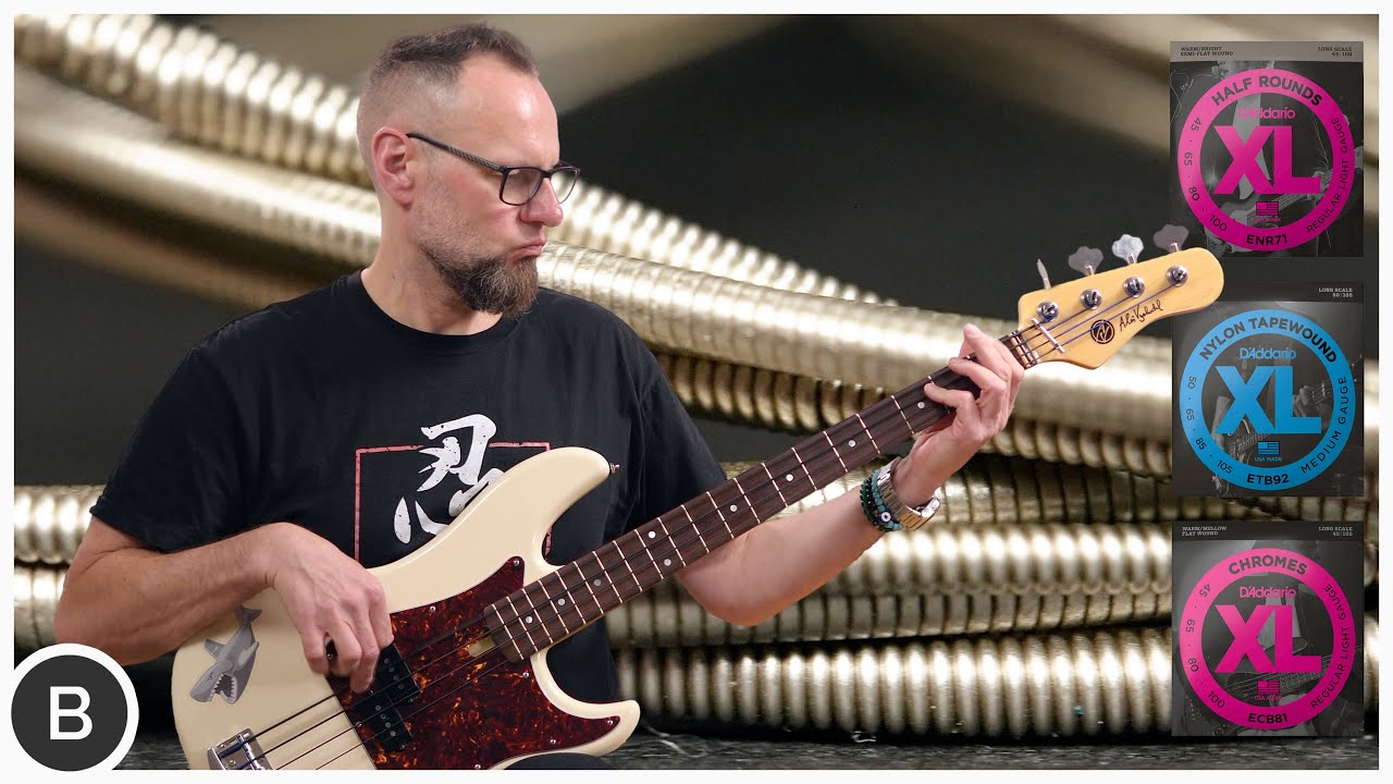 FLATS vs. HALF ROUNDS vs. NYLON BASS STRINGS!