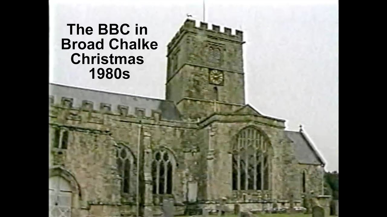 BBC South Today Broad Chalke at Christmas Time 1980s