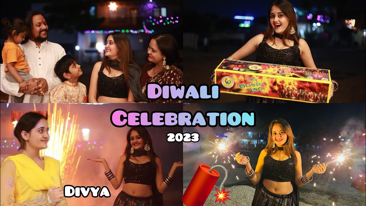 Biggest Diwali Celebration of Bindass Kavya with Divya😍 Best Fireworks Pathake Diwali Vlogs 2023