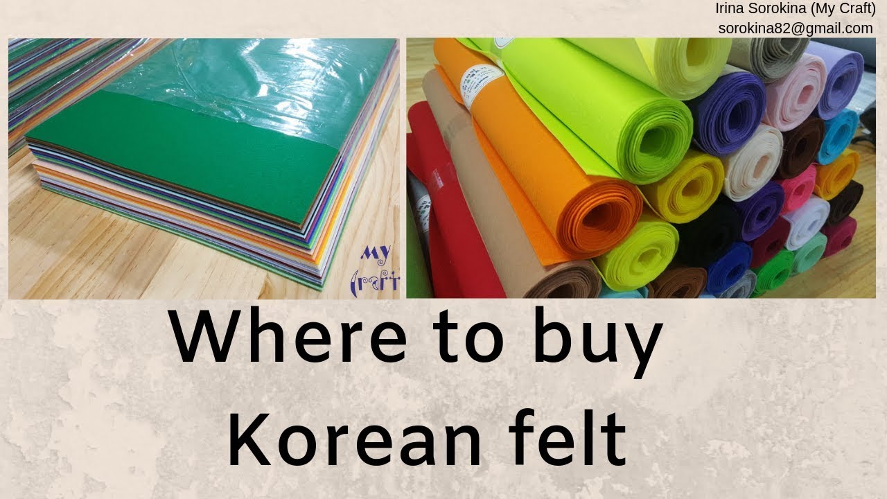 Buying Korean felt from Korea /   