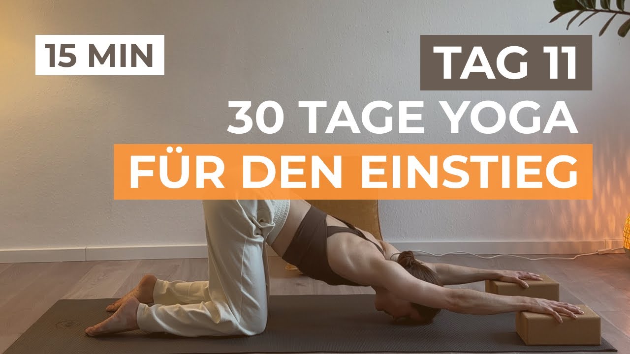 15 Min Yoga Morgenroutine für Anfänger │ Brustraum öffnen (Tag 11) 30 Tage Yoga für Einsteiger