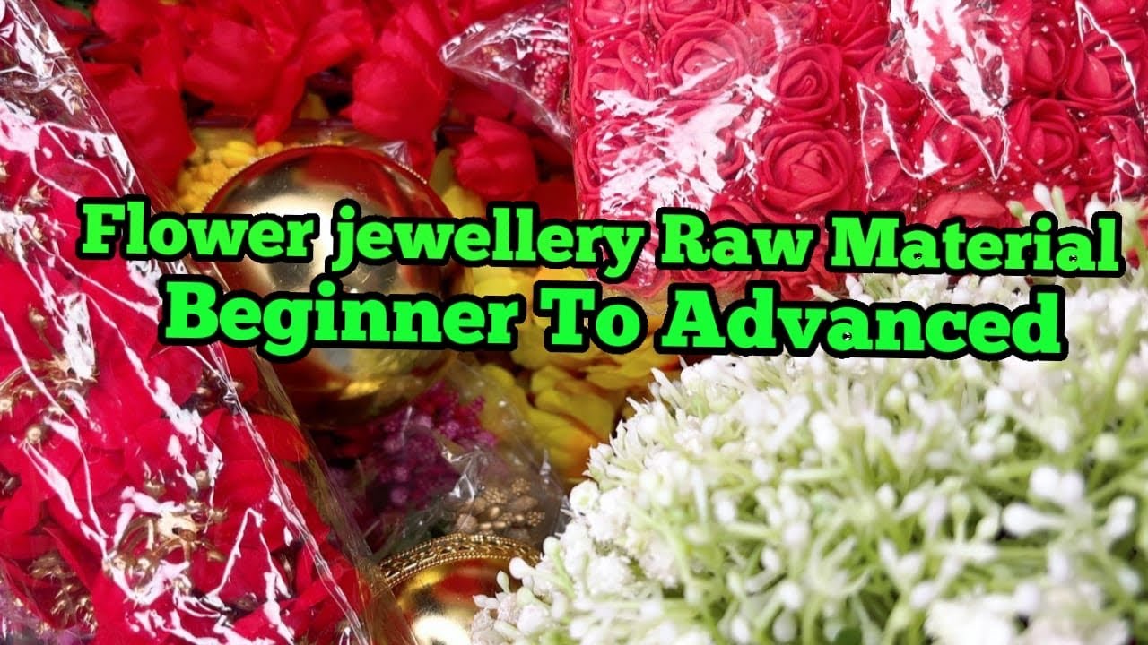 Flowers Jewellery Raw Materials Beginner To Advance/Itna kam Me Raw Materials kahi Nahi Milega @Paya