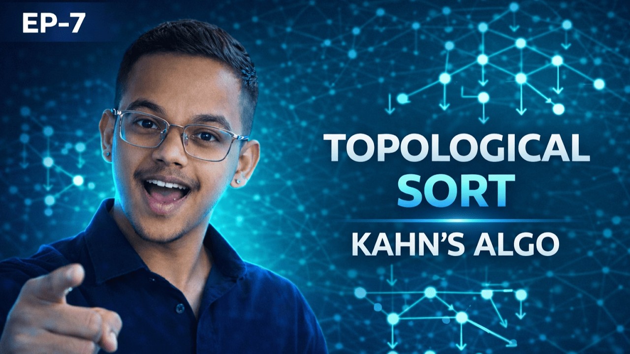 Topological Sort — Where Graph Theory Meets Real Industry | EP-7 | Phase 1.4