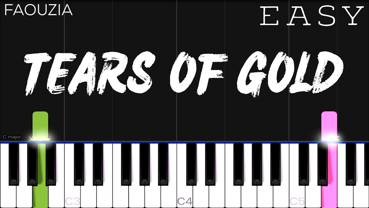 Faouzia - Tears Of Gold | EASY Piano Tutorial