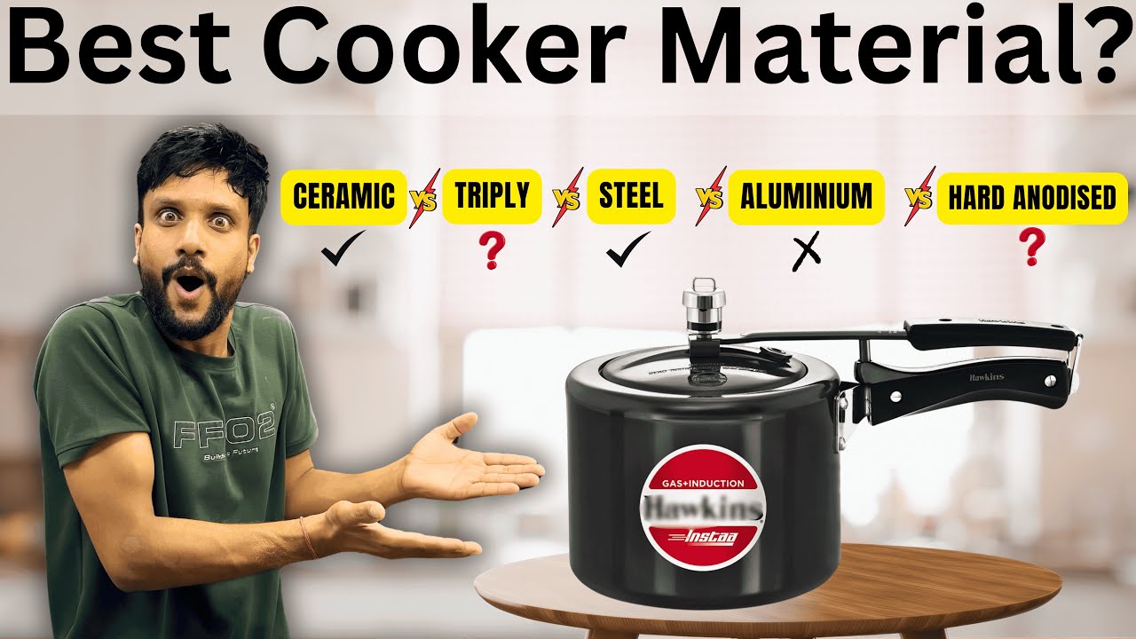 Steel vs Aluminium vs Hard Anodised vs Triply vs Ceramic &ndash; Best Pressure Cooker Material?