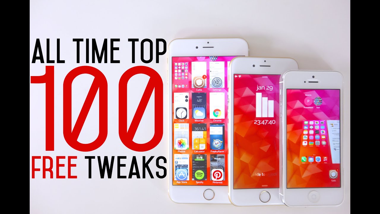 Top 100 FREE iOS 8 Cydia Tweaks Of ALL Time - 8.1.2 Taig Jailbreak Compatible