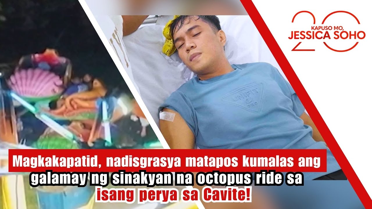 Magkakapatid, nadisgrasya matapos kumalas ang sinakyan na octopus ride! | Kapuso Mo, Jessica Soho