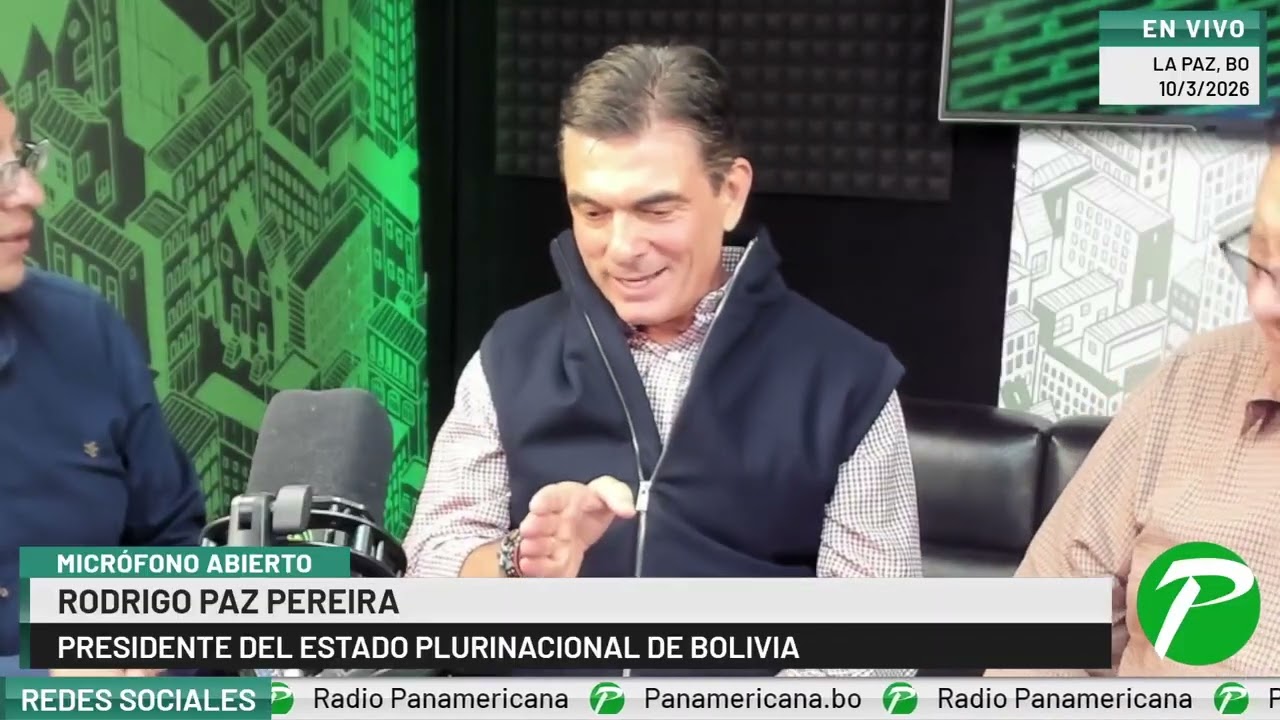 Rodrigo Paz - Presidente de Bolivia en Radio Panamericana
