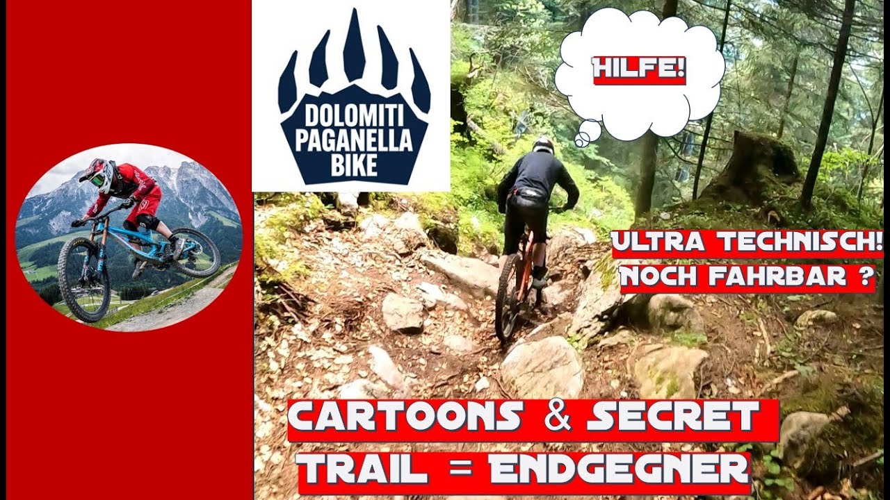 Cartoons Trail & Secret Trail im Bikepark Paganella sind echt Hardcore - Absturzgefahr im Schlamm
