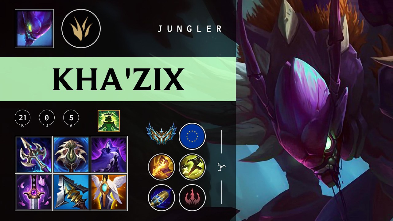 Kha'Zix Jungle vs Lee Sin - EUW Challenger Patch 26.05