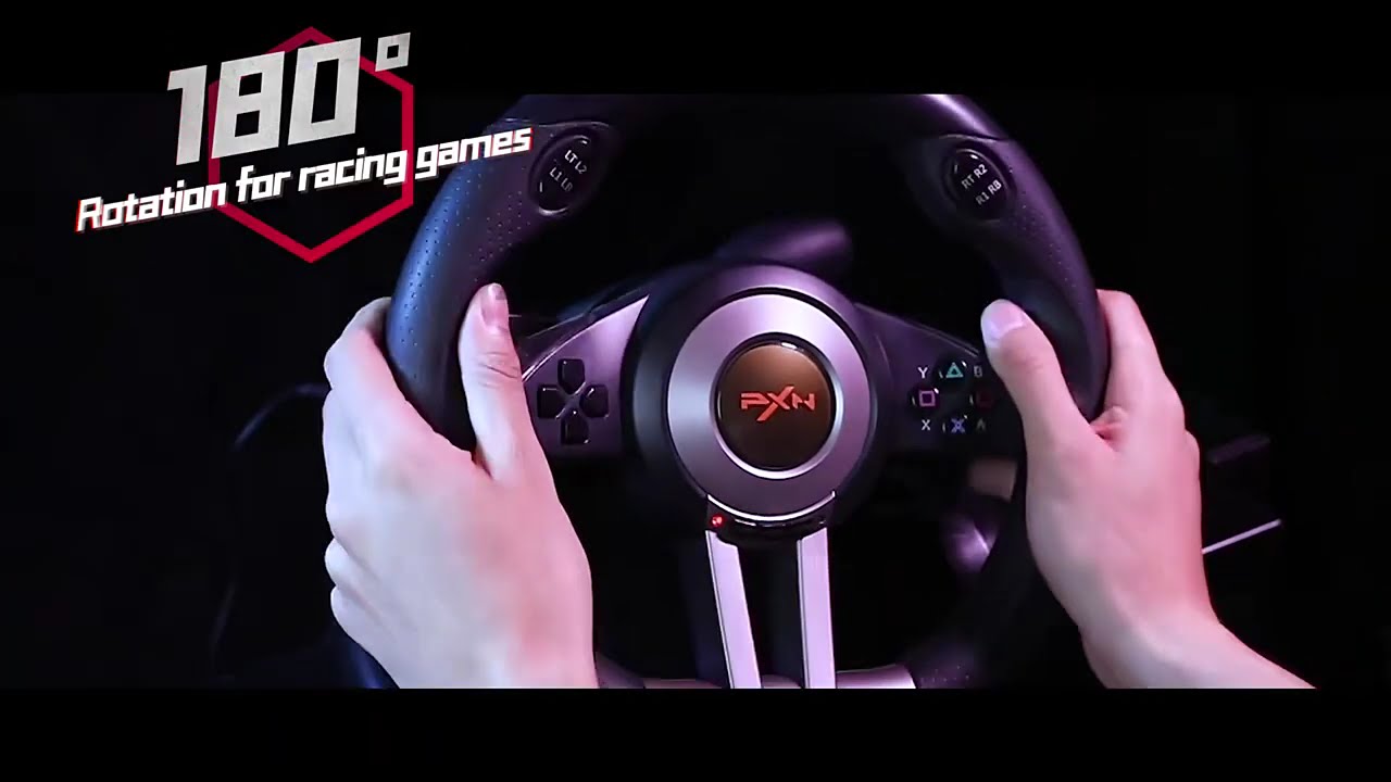 PXN V3 Pro Gaming Steering Wheel Volante PC Racing Wheel for PC PS3/PS4 /Switch/XBOX One/Xbox
