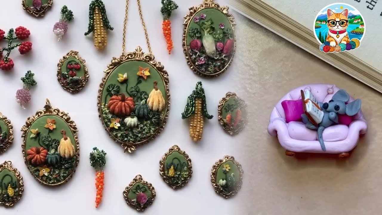 Миниатюрные милые поделки из глины для творчества