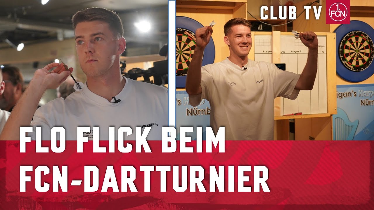 Schafft er die 180? 🤔😂 | Florian Flick beim FCN-Dartturnier | 1. FC Nürnberg