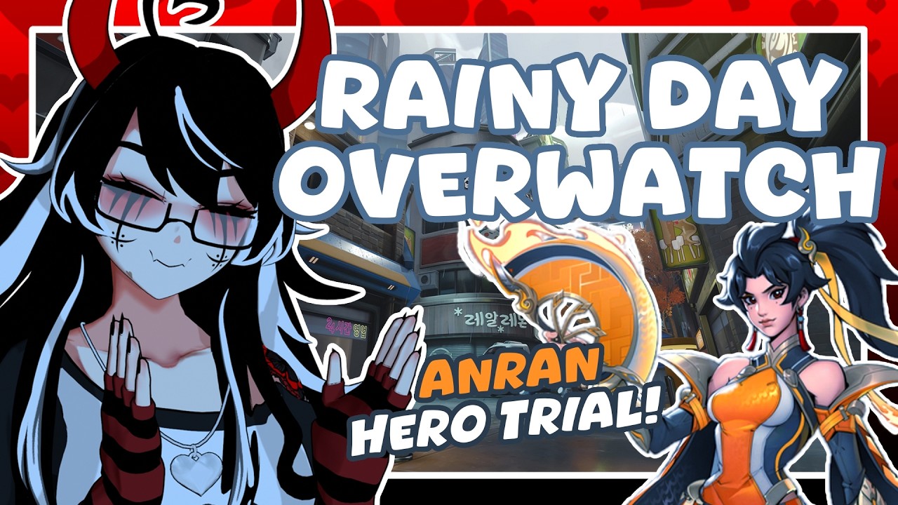 trying out anran on a rainy evening ♡ cozy overwatch letsplay + commentary