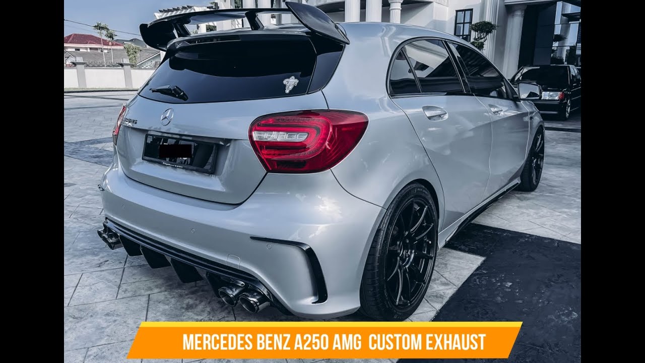 MERCEDES BENZ A250 AMG CUSTOM EXHAUST LOUD DCT FART !