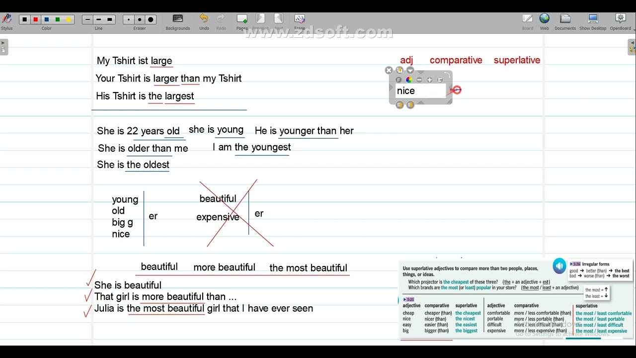 English Grammar - Elementary - Top Noch 1A / superlative adjectives
