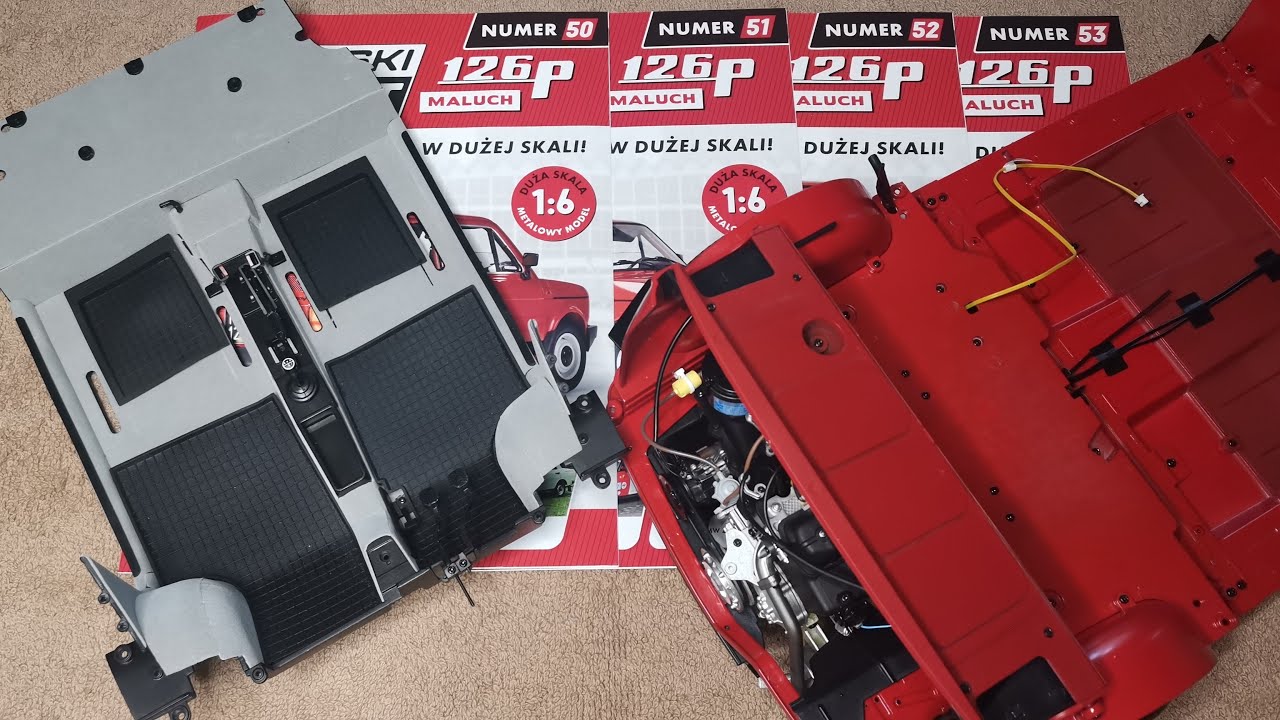 FIAT 126p FL. Odc. 23(nr. 50 - 53). Zbuduj model kultowego auta 1:6 Hachette.