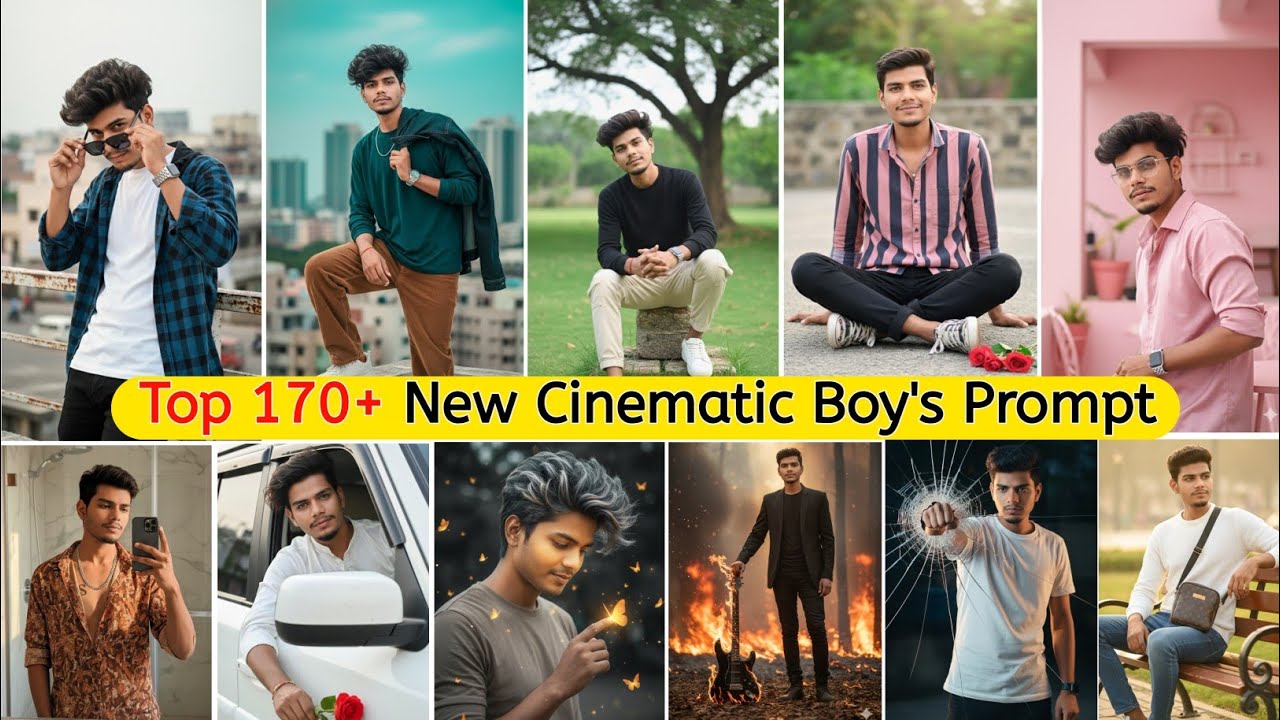 170+ лучших новых кинематографичных подсказок для мальчиков 🚀 Instagram Tranding Ai Photo Edit ||...
