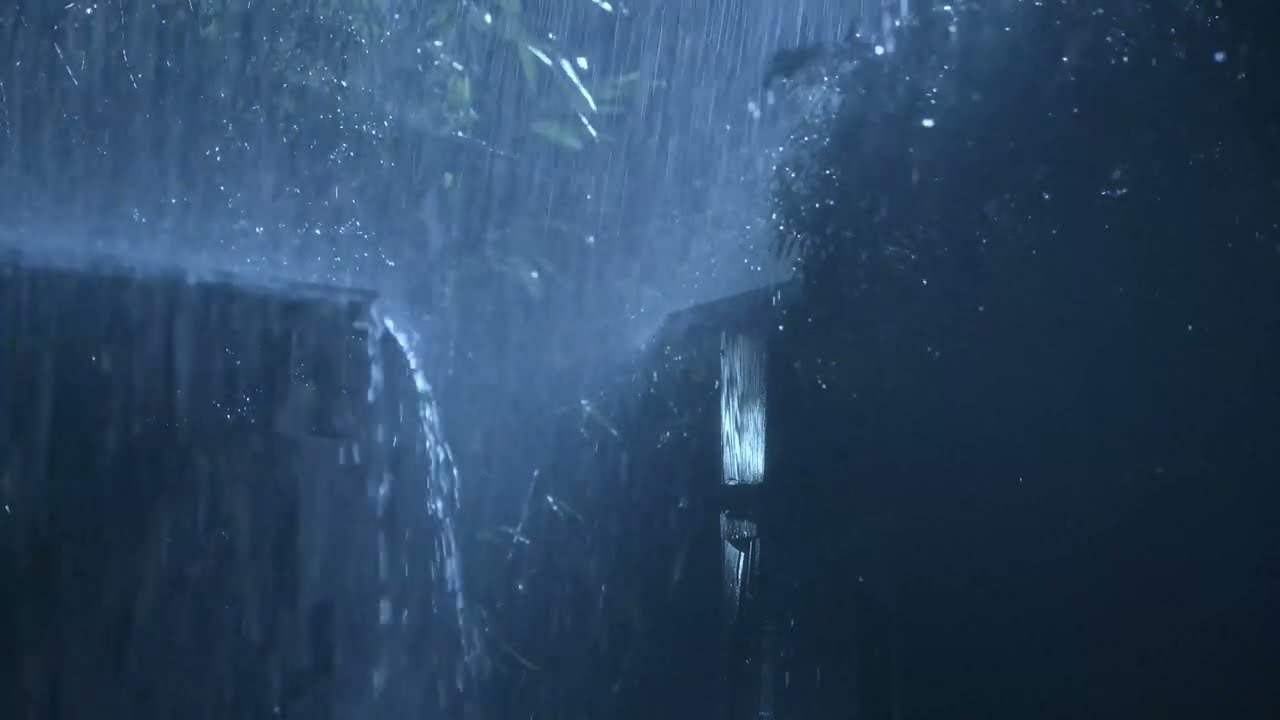 밤새 이어지는 큰비 소리 | 집중력 향상과 편안한 수면을 위한 힐링 사운드