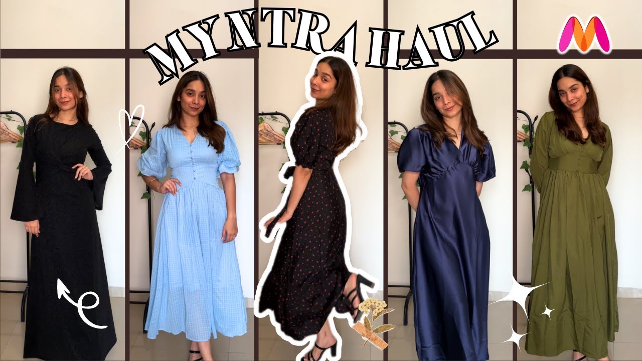 HUGE Myntra Dresses Haul 🎀 || Modest Dresses || Tanisha Madhok 