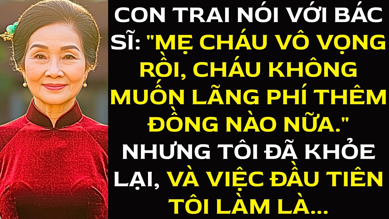 Con trai nói với bác sĩ: 