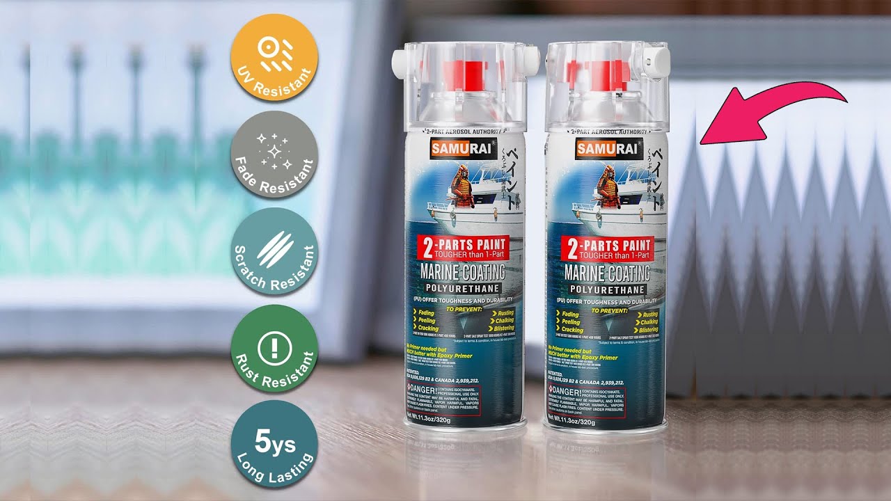 Samurai 2 Part Spray Paint Epoxy Primer for Marine Surfacer Review [2024]