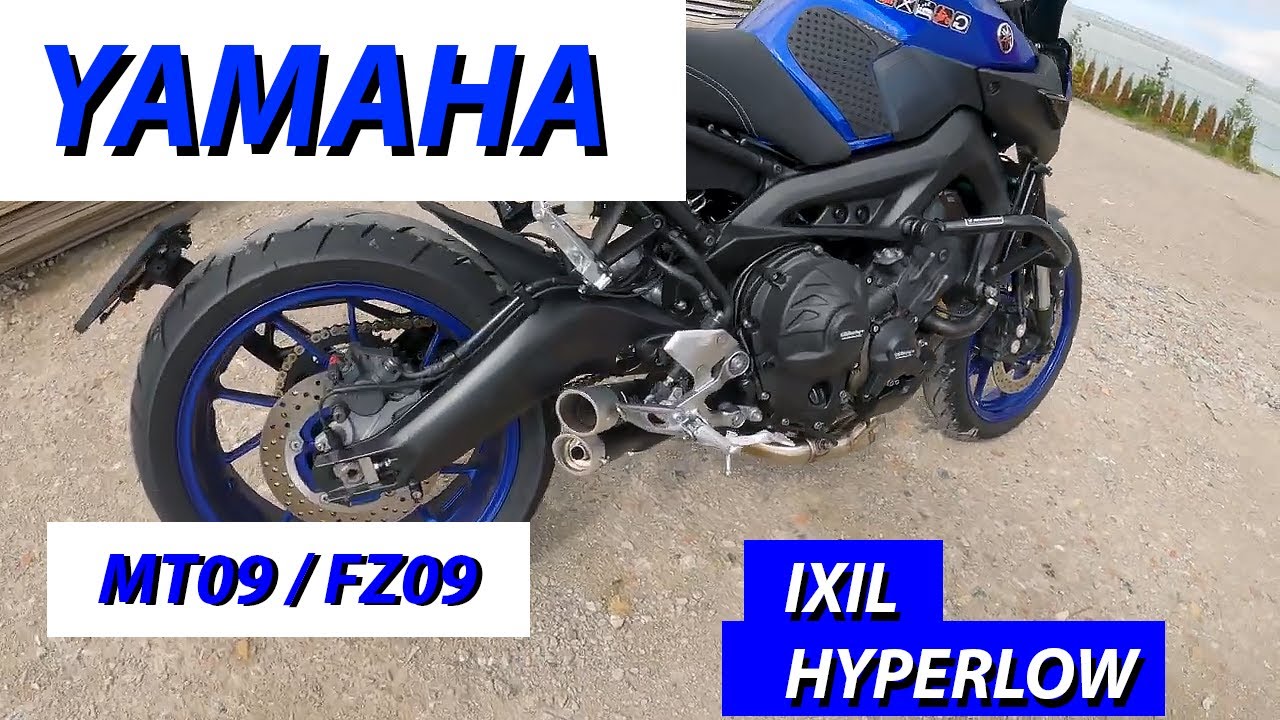 4K | IXIL Hyperlow MT09 Yamaha Exhaust without DB killer  / 1 DB killer / 2 DB killers
