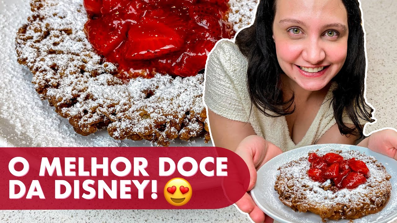 COMO FAZER O FUNNEL CAKE DA DISNEY! | RECEITAS DE VIAGEM