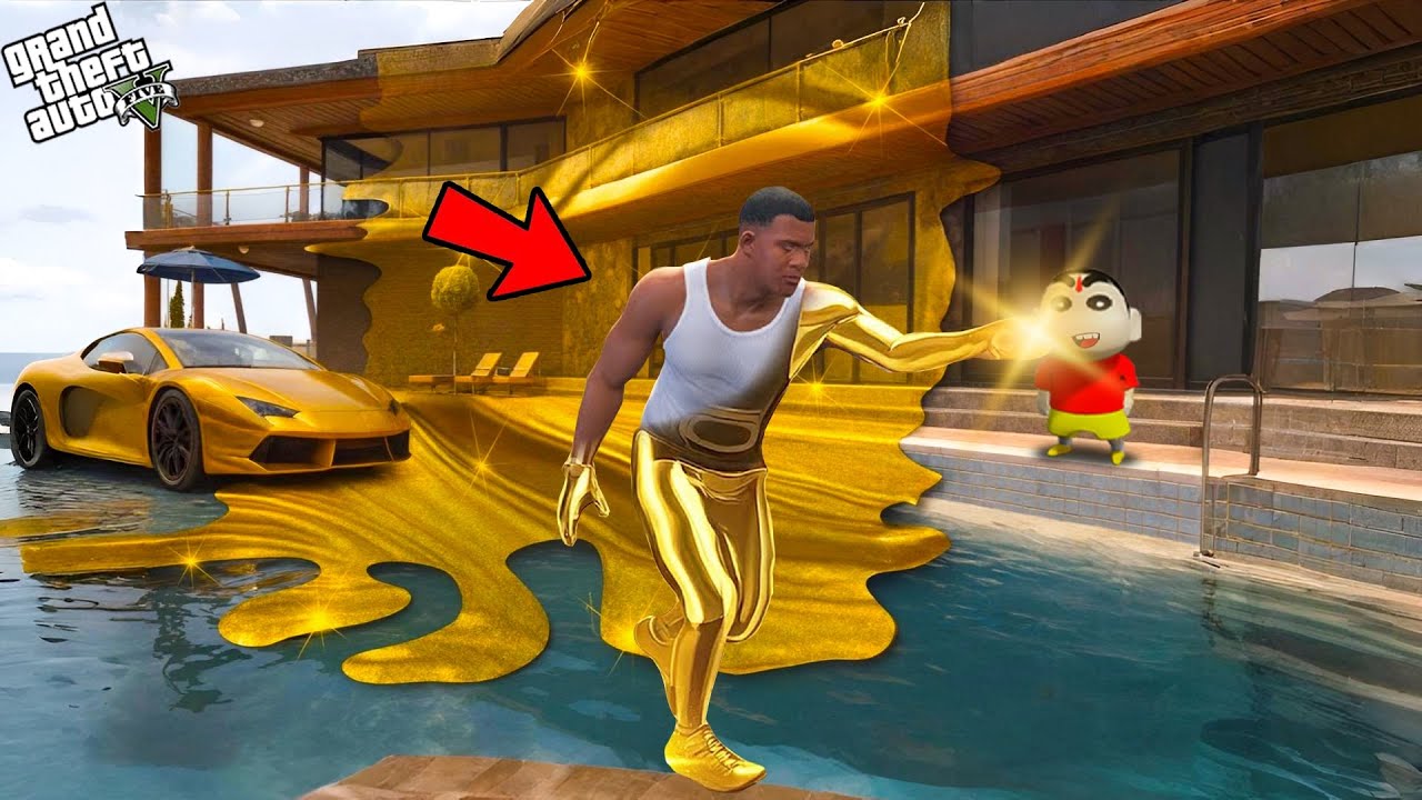 GTA 5 : Whatever Franklin And Shinchan Touch Turns Into Gold In GTA 5 Telugu | 