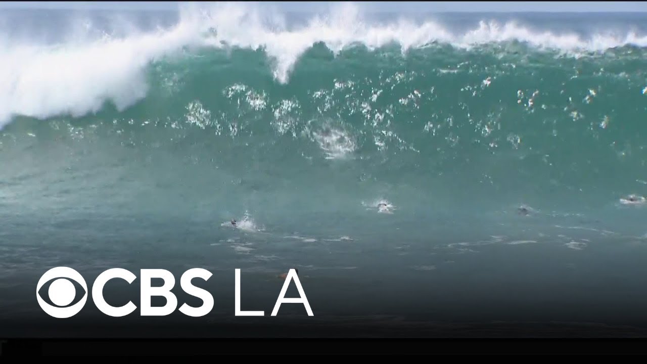Huge waves draw crowds and concern to the Orange County coast