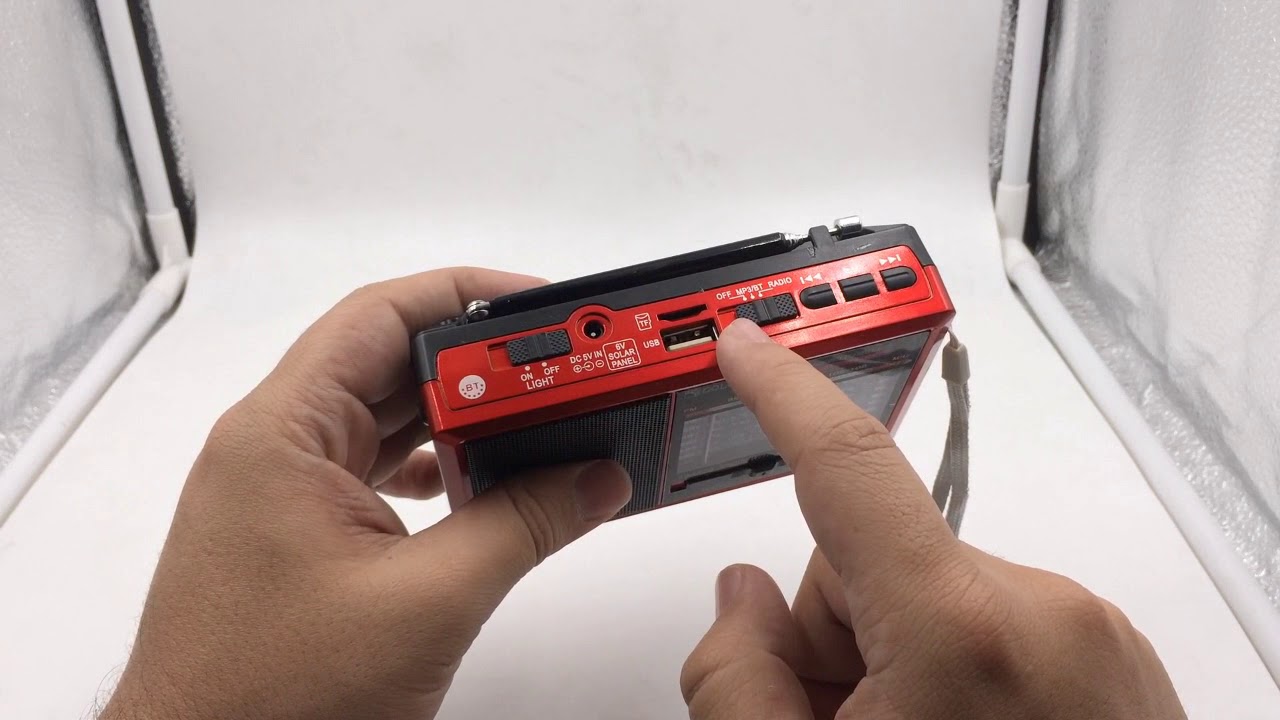 Radio Parlante 6 Bandas Bluetooth Usb SD FM AM Linterna