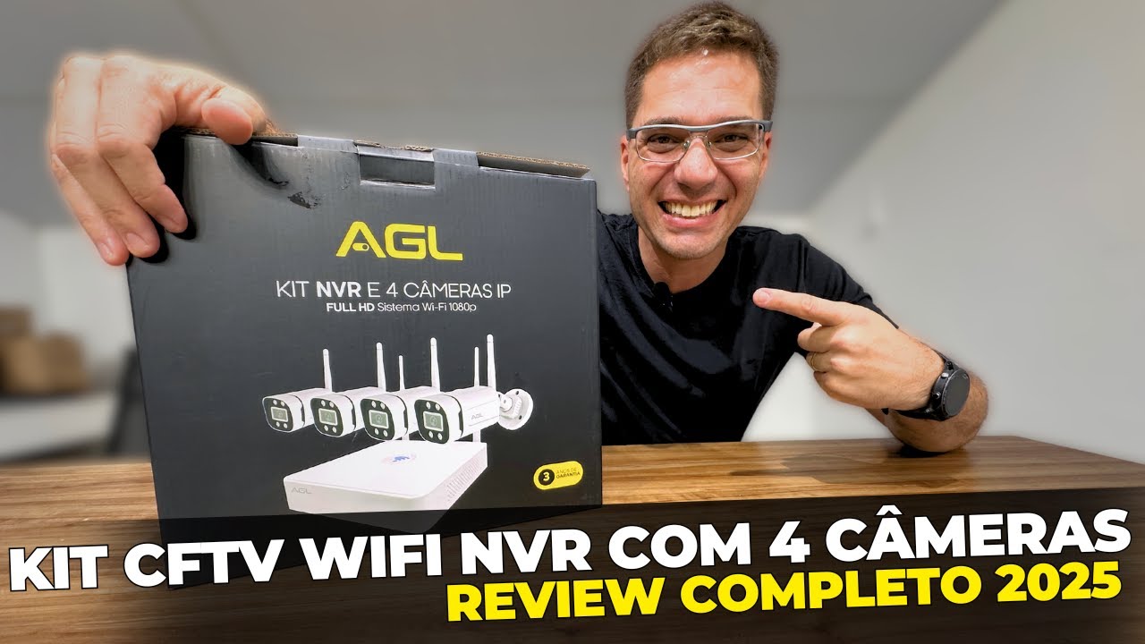 KIT CFTV WIFI NVR COM 4 CÂMERAS SEM FIO | CASA DO TELECOM
