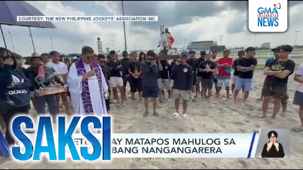Hinete, patay matapos mahulog sa kabayo habang nangangarera | Saksi
