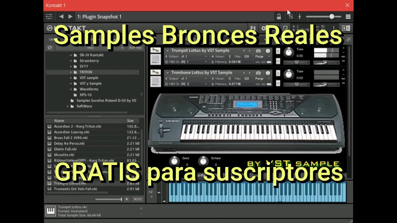 Samples Bronces Reales con sensibilidad