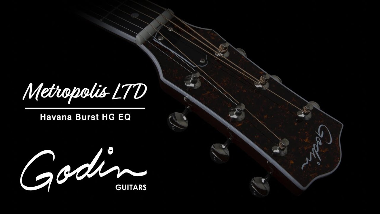 The Godin Metropolis LTD Havana Burst