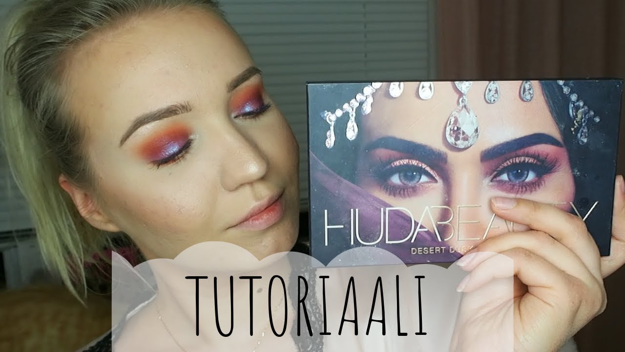 Yhden Paletin Tutoriaali ll Huda Beauty Desert Dusk Paletti
