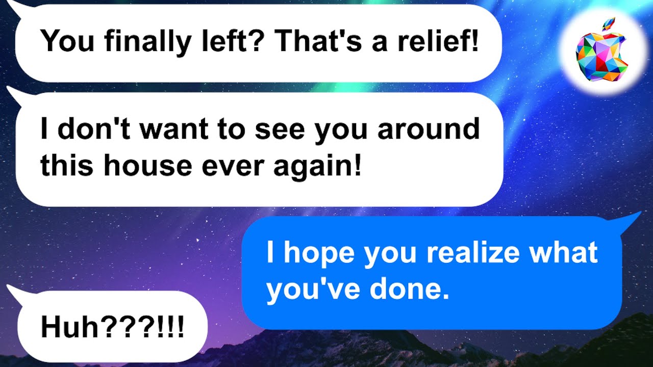 【Яблоко】Моя сестра выгнала меня из дома, но она не заметила, что мы все уже уходим!